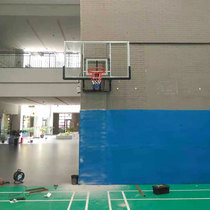 Basketball frame hanging indoor and outdoor adult glass steel plate childrens training home liftable basketball rack hanging wall