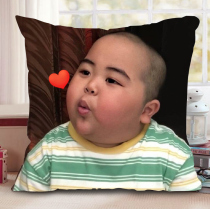(Customizable) Indonesian little fat child tatan pillow square pillow pillow cute warm expression bag children
