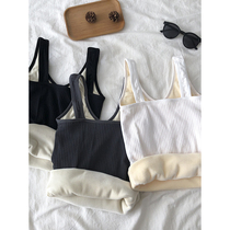 Spring gush thickened thermal underwear Harness Vest Woman 2022 New internal hitch wearing a bottom-shirt blouses