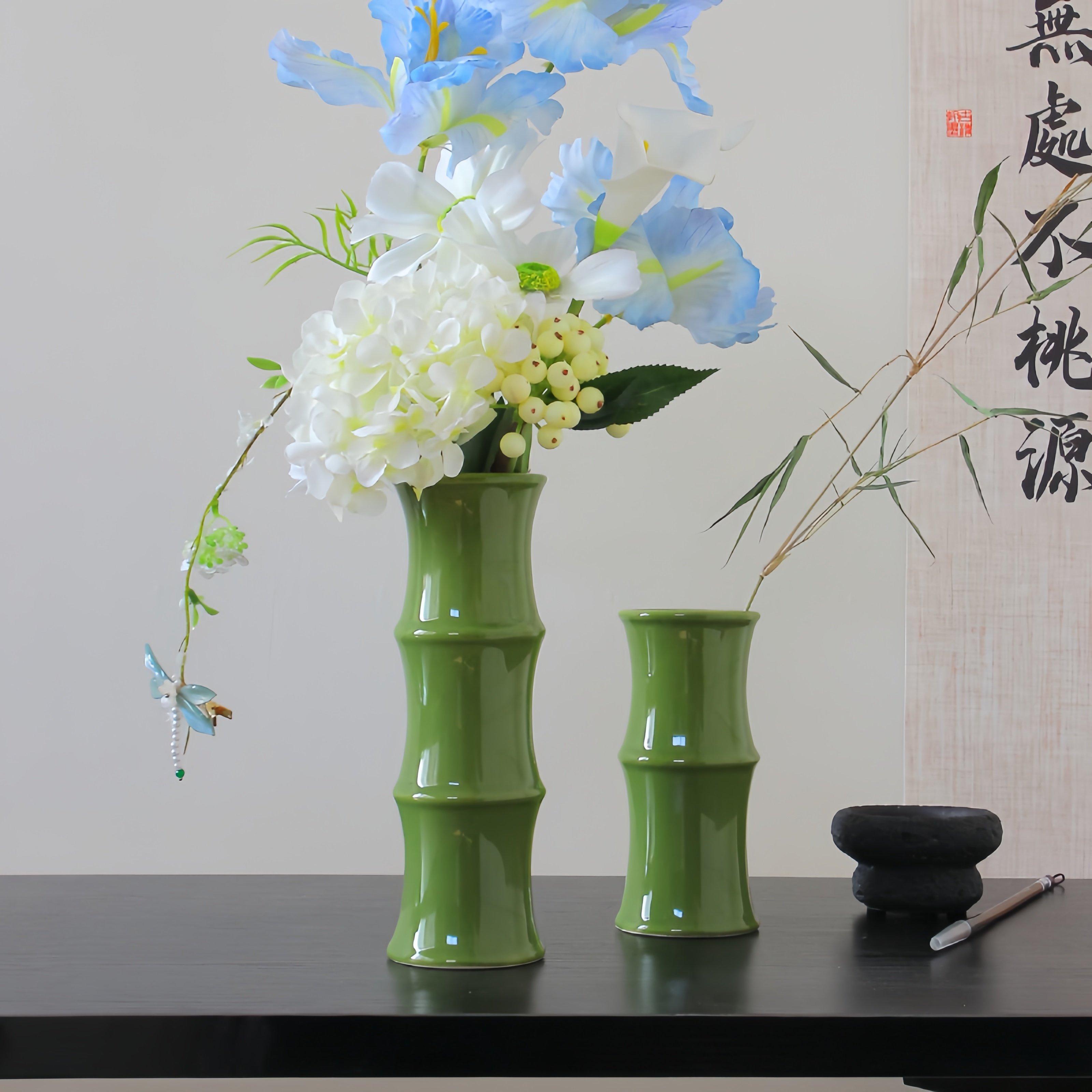 陶瓷竹子花瓶-陶瓷竹子花瓶促销价格、陶瓷竹子花瓶品牌- 淘宝