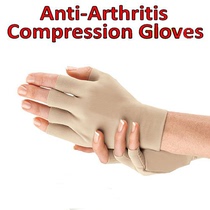 Elastic gloves elderly arthritis high-pressure half-finger gloves to relieve rheumatism hand bone joint gloves