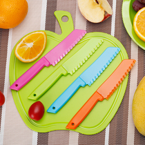 Childrens plastic knife Childrens fruit knife Baby food safety fruit knife Paring knife Plastic knife