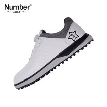 Number20 New golf mens sneakers waterproof shoes twist buckle design fixed nail outsole 648