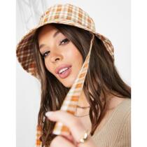 My Accessories London check fishermans hat 2021 new autumn winter ladies luxury