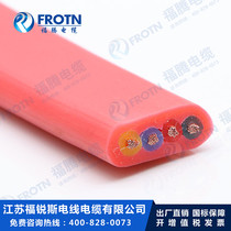 Silicone rubber heat-resistant 180 du flat cable YGCB-4 * 1 5 2 5 4 6 10 16 25 35 50