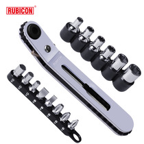 Japan Robin Hood imported ratchet short RGH-9AB batch nozzle set 16AB small space vehicle screwdriver knife