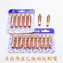 Sunrise Great Star Cuts Mouth Ring Acetylene Plum Blossom Shaped Gas Propane Cut 30100 shape Cutting Torch special copper tip