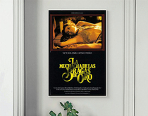The Girl in Golden Underpants 1980 print poster
