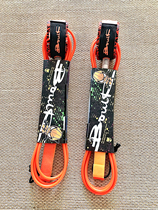 tzsurf surfboard foot rope 9 feet long board leash tied feet or calf belly orange