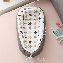 Honeycomb breathable folding removable removable and washable portable baby bed bionic full drop baby pillow travel crib