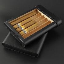  Portable cigar box 5-pack travel cigar holster Cigar box Mellow cedar wood cigar humidor box