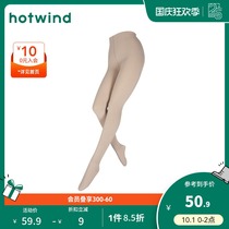 Hot air 2021 Autumn New Lady 150D thin vertical bar solid color simple home pantyhose P108W1303