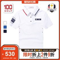 RyderCup Ryde Cup Golf Clothing Mens Lapel Short Sleeve T-shirt 21 Summer Light Breathable Polo Shirt