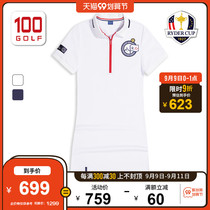 RyderCup Ryde Cup Golf Dress Womens Long Dress 21 Summer Golf Dress Women Polo Collar