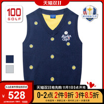 RyderCup Ryder Cup Golf Women Winter Winter Wool Vest V-neck Embroidered Wool Vest