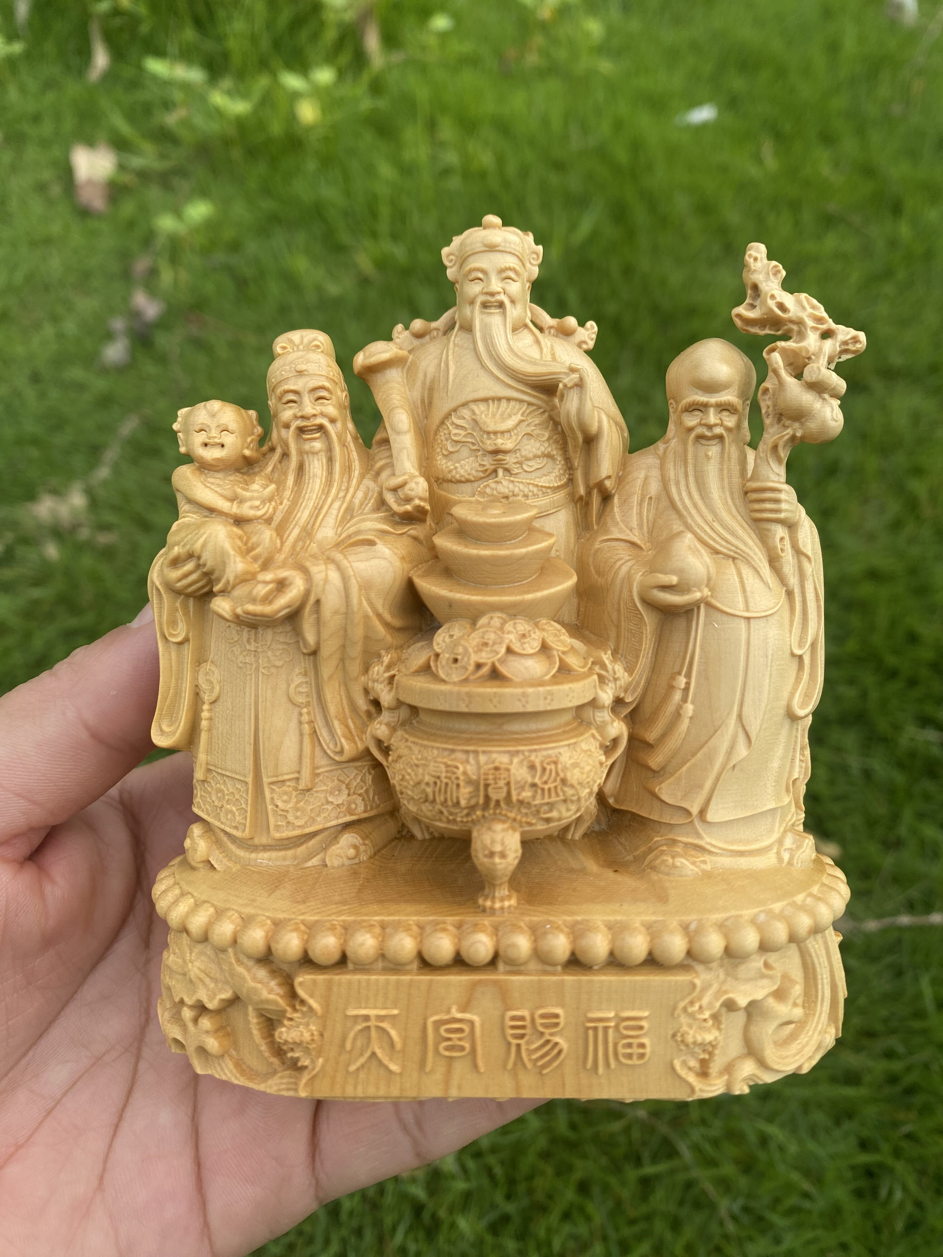 黄杨木福禄寿雕刻摆件-黄杨木福禄寿雕刻摆件促销价格、黄杨木福禄寿