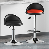 Bar chair light luxury modern simple bar chair lifting rotating cashier front desk backrest chair home tall stool