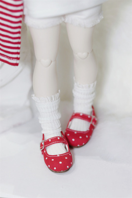 taobao agent [Kaka Planet] BJD baby shoes 6 -point round -headed silk shoe dot -point color