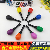 Baby sand hammer sand ball newborn baby hand grip chasing hearing visual training toy red early education rattle
