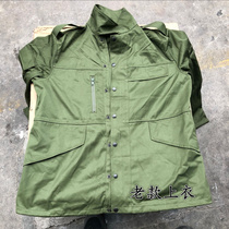 Stock 87 style winter training uniforms labor insurance polyester card thick overalls single coat military green old-fashioned military fan uniforms
