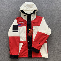 18fw red and white color suit joint name Tide brand coat outdoor windproof waterproof jacket Sun Li same coat