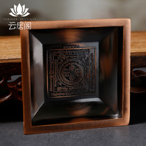 Tantric instruments in the Yin salvation curse wheel liberation curse wheel fire supply plate square basin Four Corners smoke supply plate for Furnace supplies