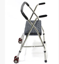 Walking aid for the elderly walking aid scooter walking hand-held for the elderly wheeled cart chair with seat assisted walking sitting and folding