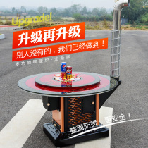 Rural household firewood stove winter firewood and coal dual-purpose multi-functional heating stove indoor firewood roasting stove return air stove