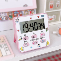 Mini portable electronic small alarm clock for students with silent bedside children simple kitchen timer Big Sound