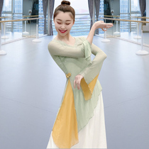 Classical dance body rhyme gauze Diamond dance costume Chinese dance modern national body yoga training female
