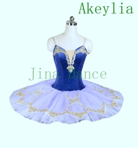 Professional ballet table performance competition TUTU skirt lilac sequin puff dress custom children adult blue