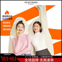 Morgue Bird Duvet High Collar Undershirt Woman Inside Lap White 2022 Early Spring New Long Sleeve Official Hit Woman Dress
