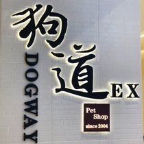 Back luminous character door head sign customized stainless steel edging advertising word logo custom outdoor billboard production
