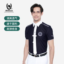 562 Hillman summer money for mens equestrian competition shirt T-shirt breathable perspiration antibacterial speed dry fabric