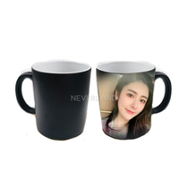 Printable photo Ceramic mug Heating cup color change male and female couples creative trend personality diy customization
