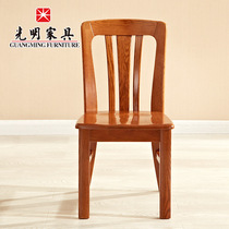 Bright furniture dining chair wooden chair wooden chair solid wood chair Red Oak 4373-45 dining chair