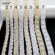 0 9 m cotton thread lace accessories decorative Lei ribbon hollow lace belt fabric handmade DIY clothing curtain material