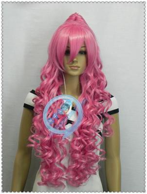 taobao agent Lolita/Lolita cosplay wig rose red long curly hair/single -curly tiger mouth wig female