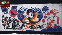 Special Batik Dyeing Painting Guizhou Miao Batik Decorative Painting Decorative Wall Hanging Day 145 * 80CM