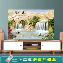 Hanging TV hood cover dust cover cloth 55 inches 32 42 50 60 65 cover curved surface LCD temperature outside