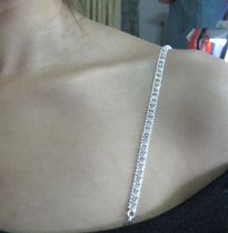 Bead chain clip diamond shoulder strap Korean rhinestone shoulder strap Fashion dress shoulder strap Bra belt Underwear chain invisible belt