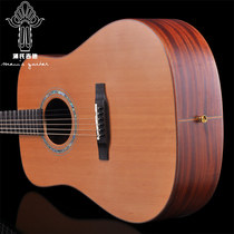  Mans handmade guitar finger-playing folk guitar D type 41 inch MD30 spruce red pine peach heart full single piano