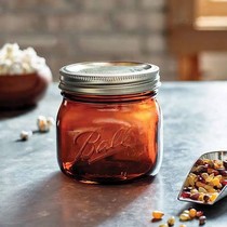 American Ball Mason Jar tobacco sealed can glass tea Mason bottle Brown storage UV protection