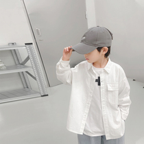 Bobo Pig Boy Clothing Boy Spring Autumn New CUHK Child Labor Dress Collar Shirt Loose 100 Lap Child Blouse Tide