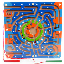 Magnetic ring maze wooden wooden early education benefit intellectual children walking ball toy baby 2-3-5-6 years old