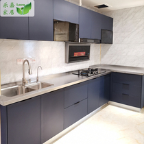 All stainless steel cabinet custom-made whole 304 countertop custom stove cabinet kitchen integrated household aluminum alloy Kitchen Cabinet
