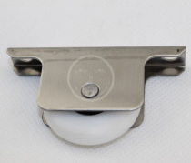Frameless old shower room flat sliding door lower pulley old bathroom glass door lower frame wheel under single wheel with screws