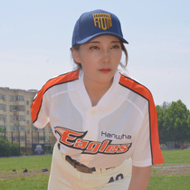 KBO Korea NEPOS professional team Hanwha Eagles fan baseball uniform half-sleeved cardigan top mens and womens