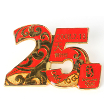 Countdown 25 the opening ceremony of the 29th Beijing Olympics 25-day badges limited metal original dress