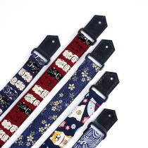 Ukulele handmade high-end oblique cross tail nail strap imported pure cotton material 21 23 26 inch ukulele